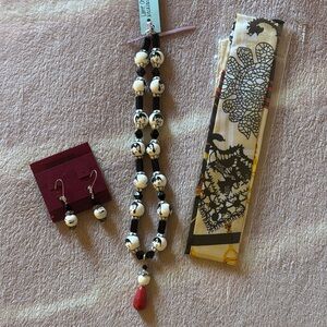 Little China Beaded Necklace with Earring and Freebie